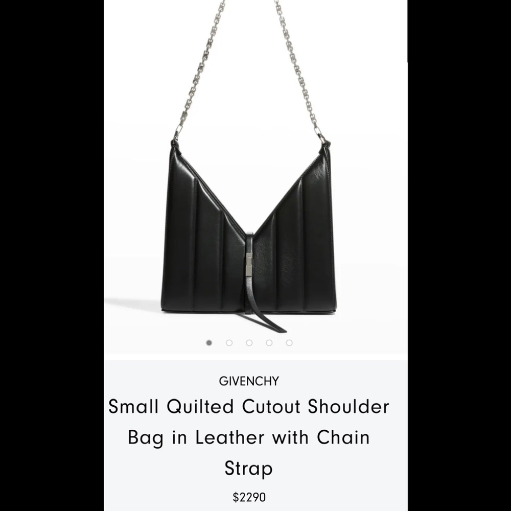 Givency small quilted cutout bag … MINT condition